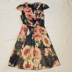 Pink and Blue Floral ModCloth Dress